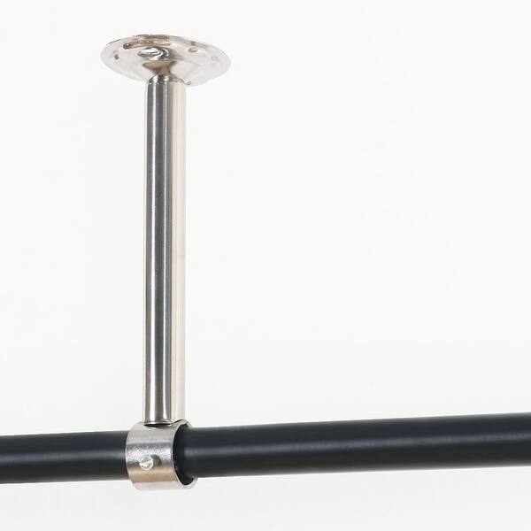 Shop Household Wardrobe Clothes Closet Rod Bracket Pole Support