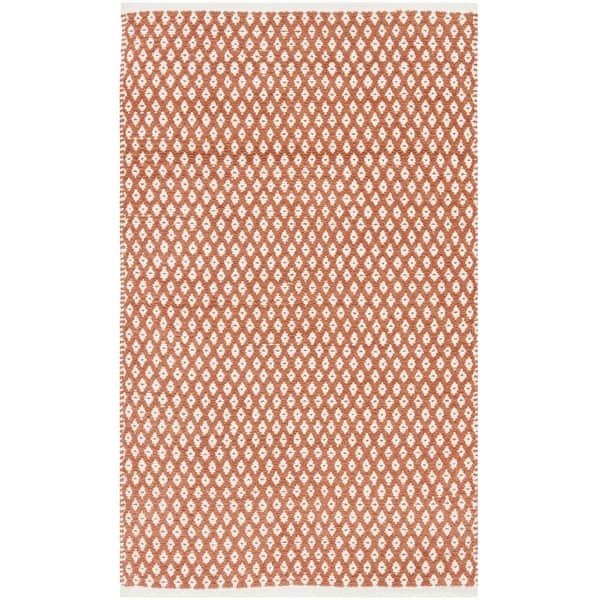 slide 2 of 21, SAFAVIEH Handmade Boston Veda Coastal Cotton Flatweave Rug 2'6" x 4' - Orange - Rectangle