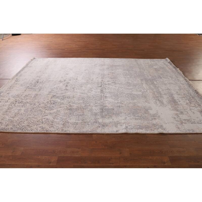 Abstract Modern Area Rug Hand-Knotted Contemporary Wool Carpet - 6'7"x 9'9"