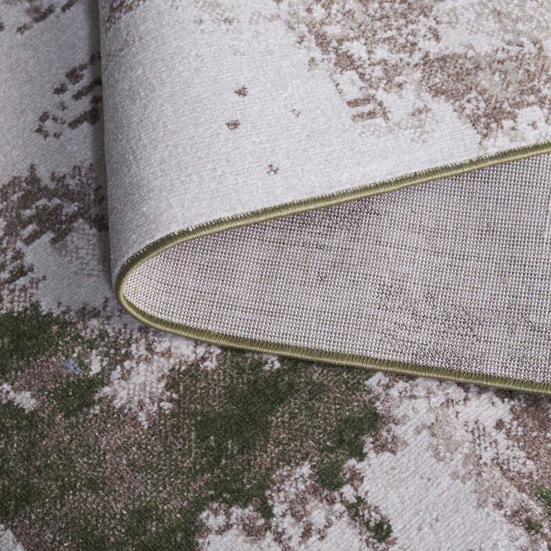 SAFAVIEH Bayside Machine Washable Drahusa Modern Abstract Rug