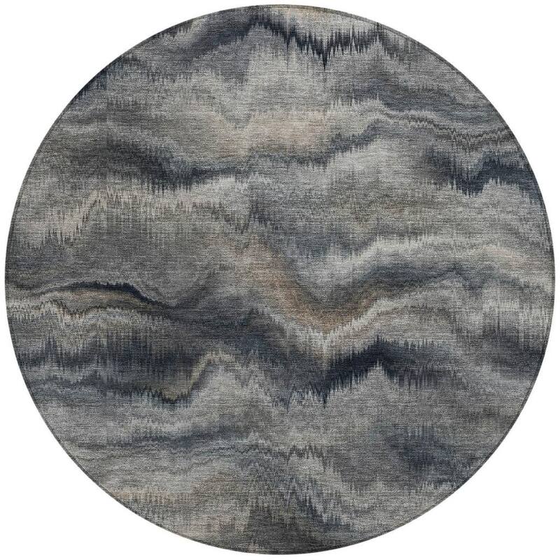 HomeRoots Abstract Transitional Rectangle Outdoor Rug
