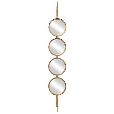 Uttermost Button Gold Mirror