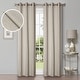 preview thumbnail 90 of 168, Superior Linen Washable Room Darkening Curtains, Set of 2 Panels 42" x 108" - Ivory