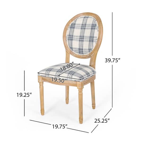 dimension image slide 10 of 12, Phinnaeus French Country Dining Chairs (Set of 4) by Christopher Knight Home