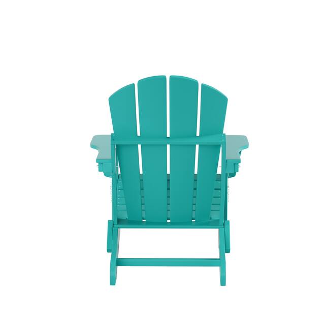 Laguna Folding Poly Eco-Friendly All Weather Outdoor Adirondack Chair