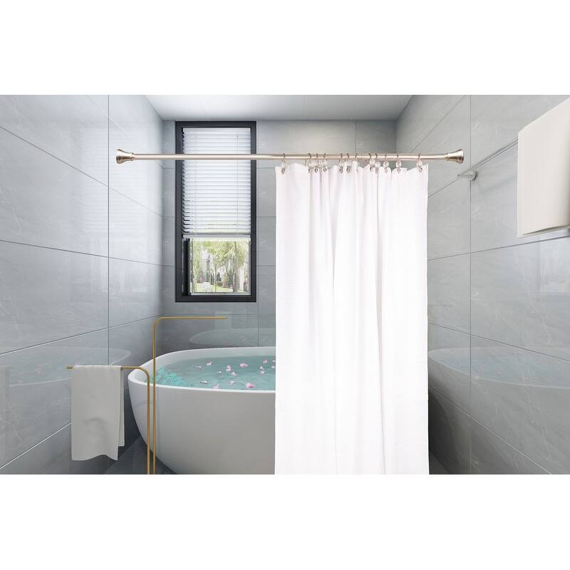 Utopia Alley Rustproof Zinc Double Shower Curtain Hooks for Bathroom, Crystal Design, Set of 12