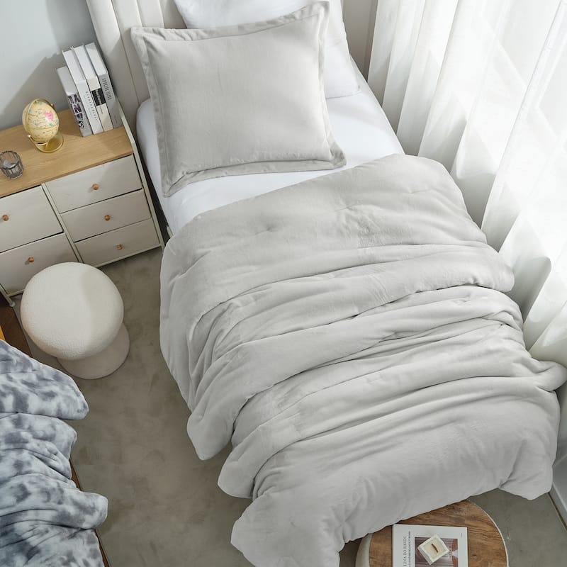 Coma-Tose - Coma Inducer® Oversized Comforter Set - White Onyx Taupe-Gray - Twin XL