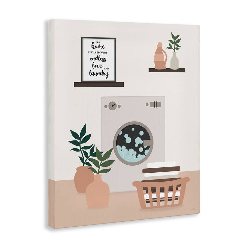 Stupell Modern Family Laundry Phrase Canvas Wall Art Design By Natalie Carpentieri