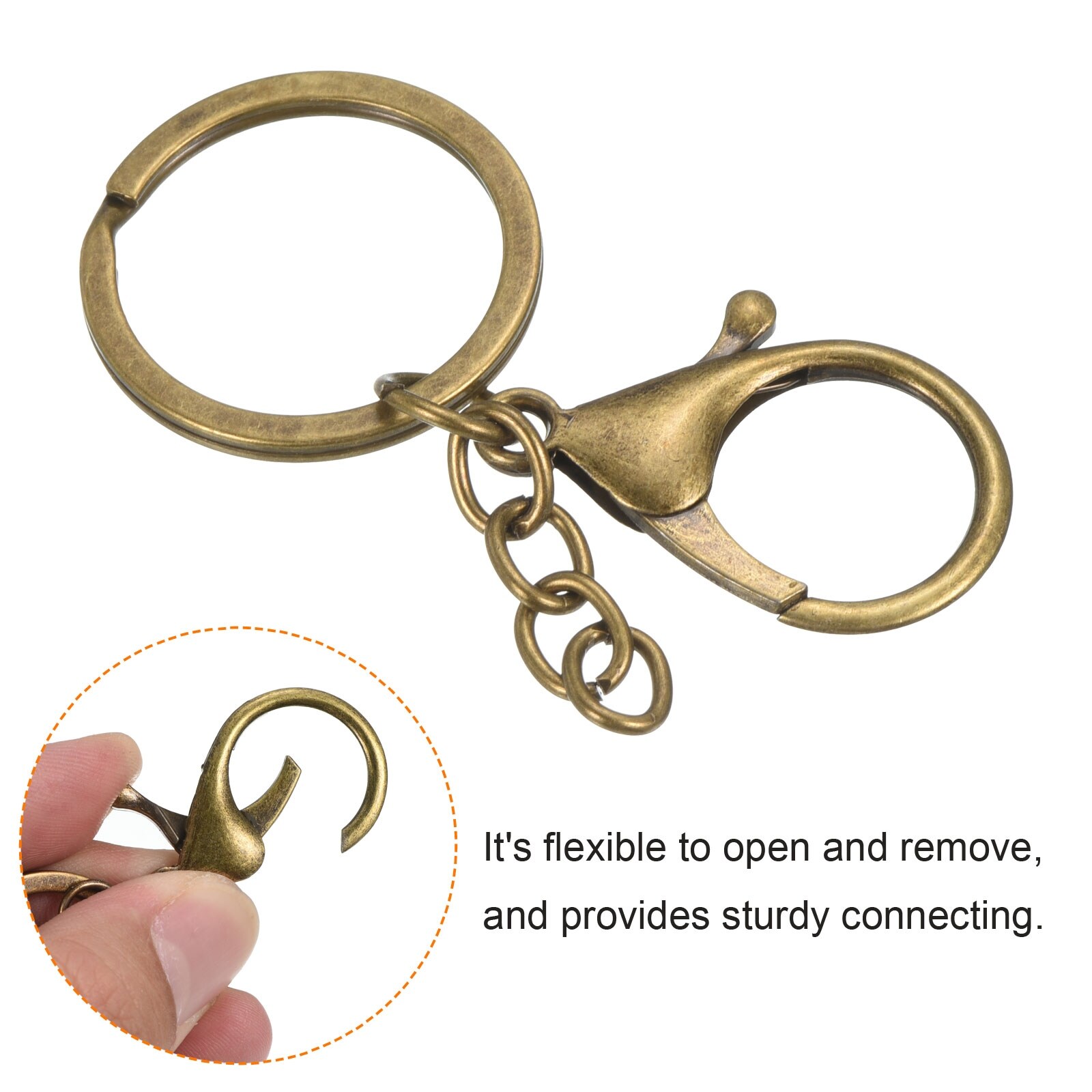 10pcs Key Chain for Keys, Lobster Claw Clasps Keyring for Arts DIY, Blue -  Bed Bath & Beyond - 36860217