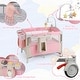 preview thumbnail 9 of 7, Gymax 5 in 1 Pack & Play w/Diaper Changer Cozy Mattress Lockable