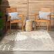 Nourison Aloha Floral Modern Indoor/Outdoor Area Rug - 3' x 5' - Cream/Grey