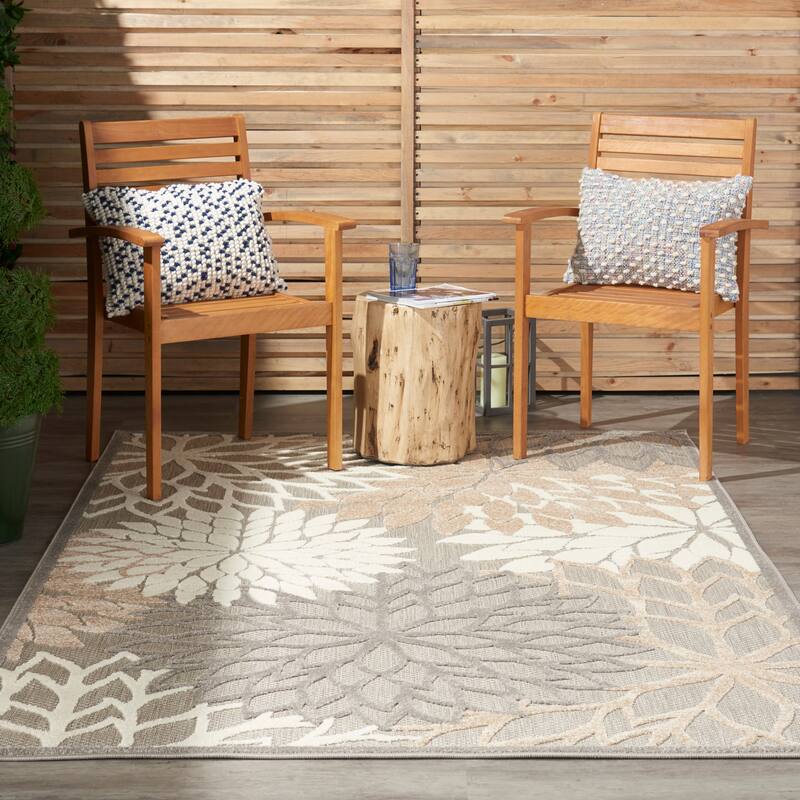 Nourison Aloha Floral Modern Indoor/Outdoor Area Rug