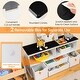 preview thumbnail 8 of 9, Costway Kids Toy Storage Organizer Wooden Bookshelf TV Stand with - See Details