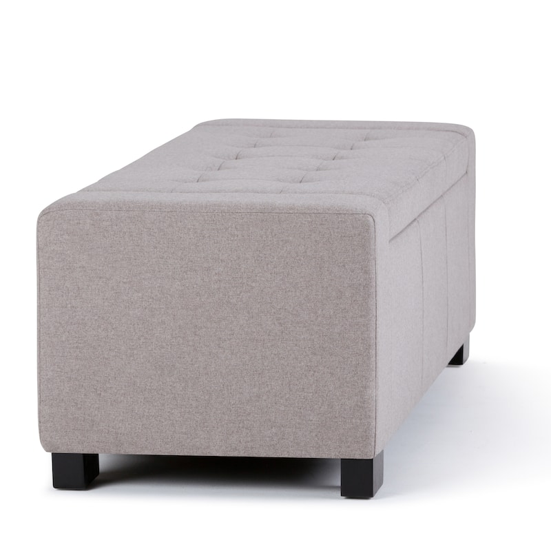 WYNDENHALL Santa Fe 51 inch Wide Contemporary Rectangle Storage Ottoman
