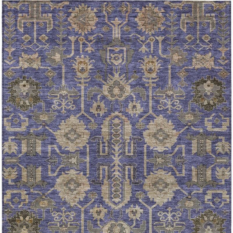 HomeRoots Oriental Traditional Rectangle Outdoor Rug