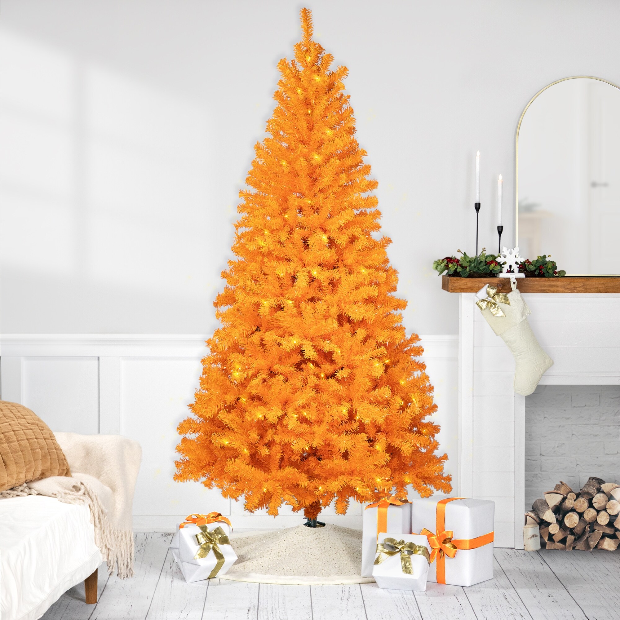 Orange Christmas Trees Bed Bath Beyond