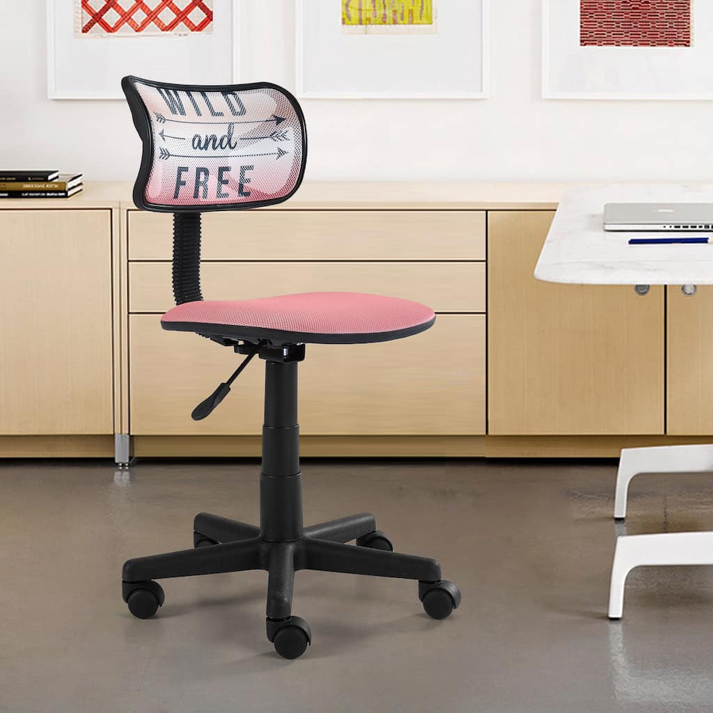 Urban Shop Hello Gorgeous Rolling Mesh-back Task Chair