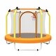 preview thumbnail 20 of 28, 55'' Kids Trampoline with Basketball Hoop and Safety Enclosure