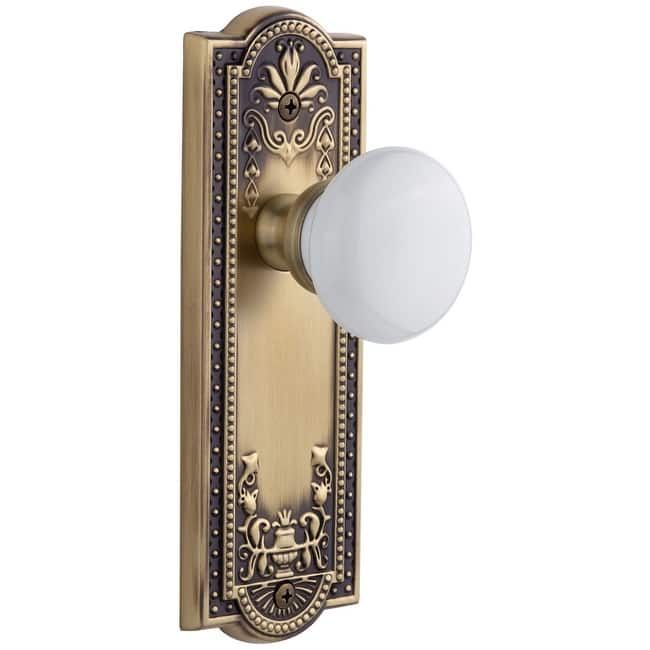 Grandeur Parthenon Solid Brass Rose Single Dummy Door Knob with Hyde
