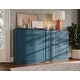 preview thumbnail 14 of 75, 100% Solid Wood Sideboard with Glass or Solid Wood Doors by Palace Imports - 64" x 35.75"