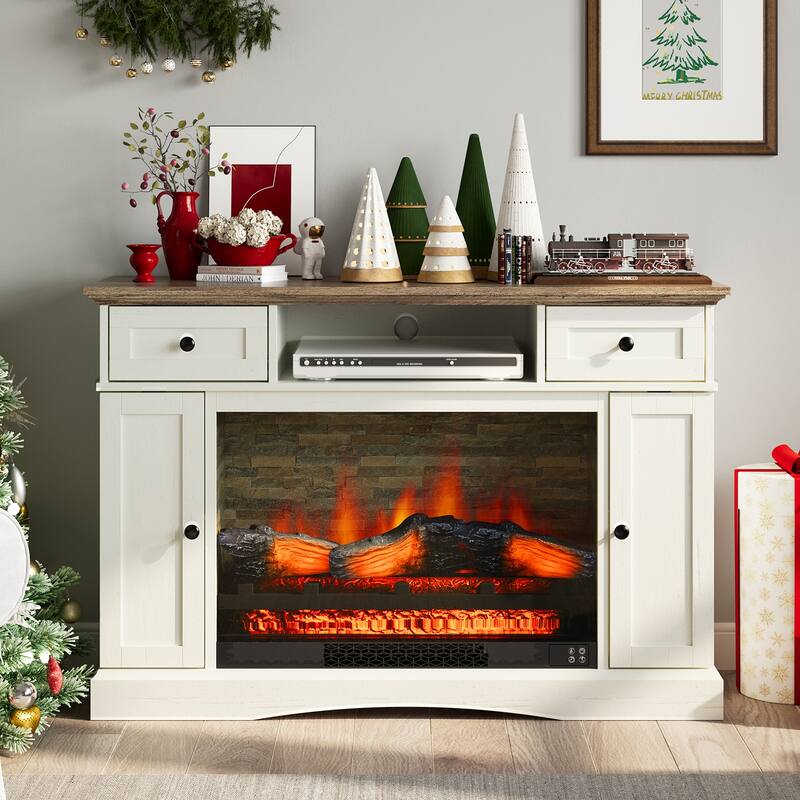 TV Stands with 28'' Fireplace