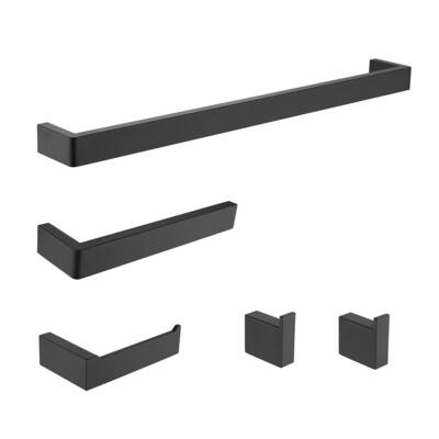 AITINKAN 5-piece Bathroom Hardware Set in Stain Steel