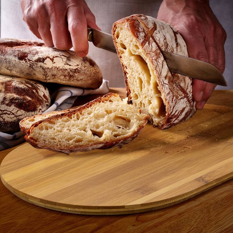 4 Piece Bamboo and Metal Bread Container and Can Storage Set in Gray with Lids