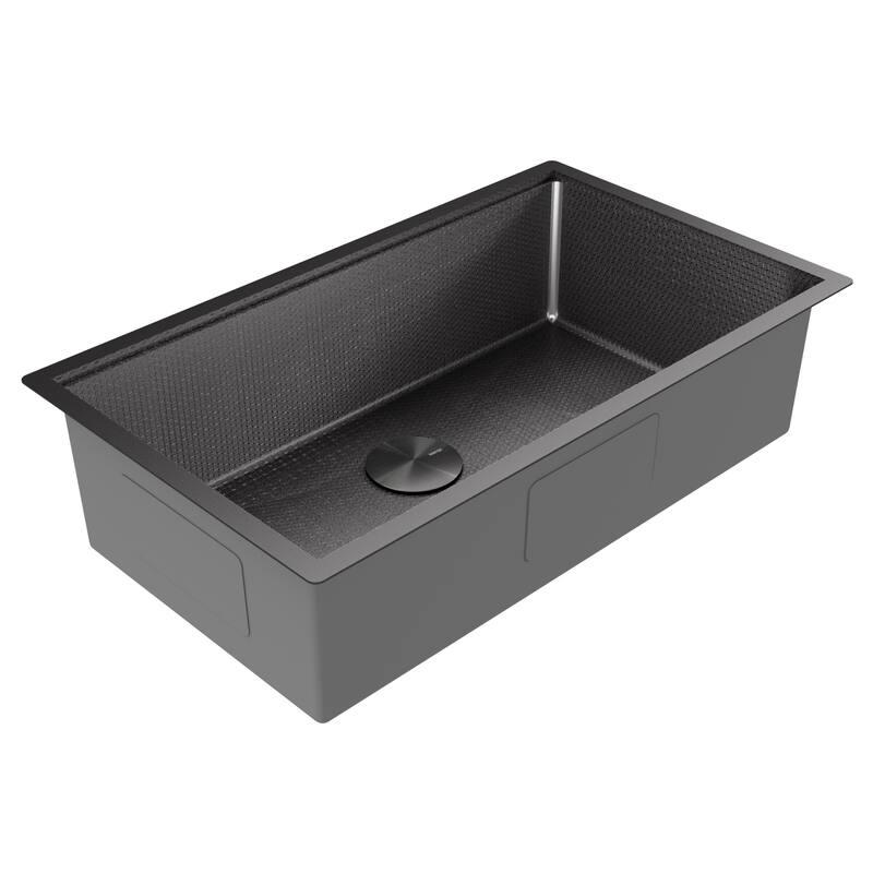 Matrix 32" Undermount Workstation 16 Gauge Single Bowl Stainless Steel Kitchen Sink with Accessories