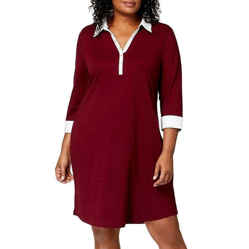 polo shirt dress women's plus size