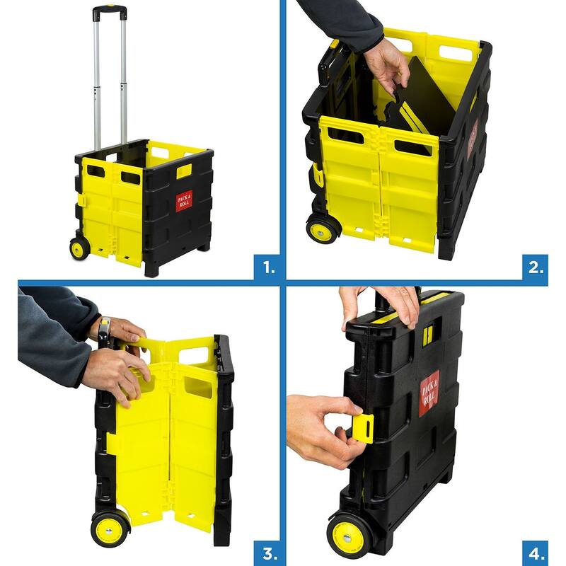 Mount-It! Rolling Collapsible Utility Cart - MI-904