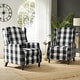 preview thumbnail 37 of 63, HULALA HOME Damaris Mid-Century Modern Manual Pushback Recliner with Wingback Design Set of 2