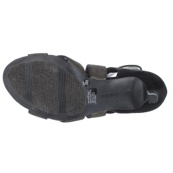 black and gold dress sandals