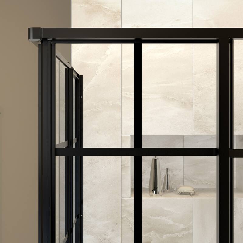 DreamLine French Corner Framed Sliding Shower Enclosure - 34.5" x 34.5"