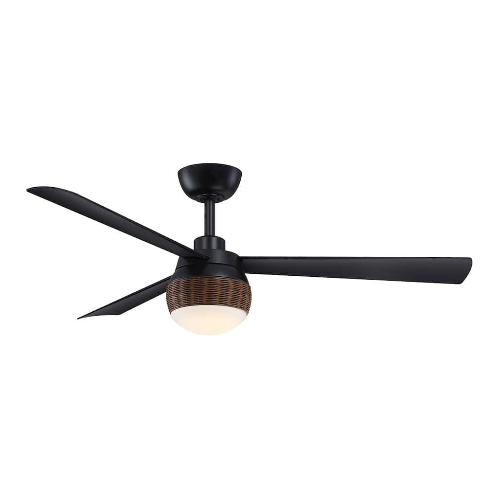 Paget 52 inch Indoor/Outdoor Smart Ceiling Fan with LED Light Kit and Remote