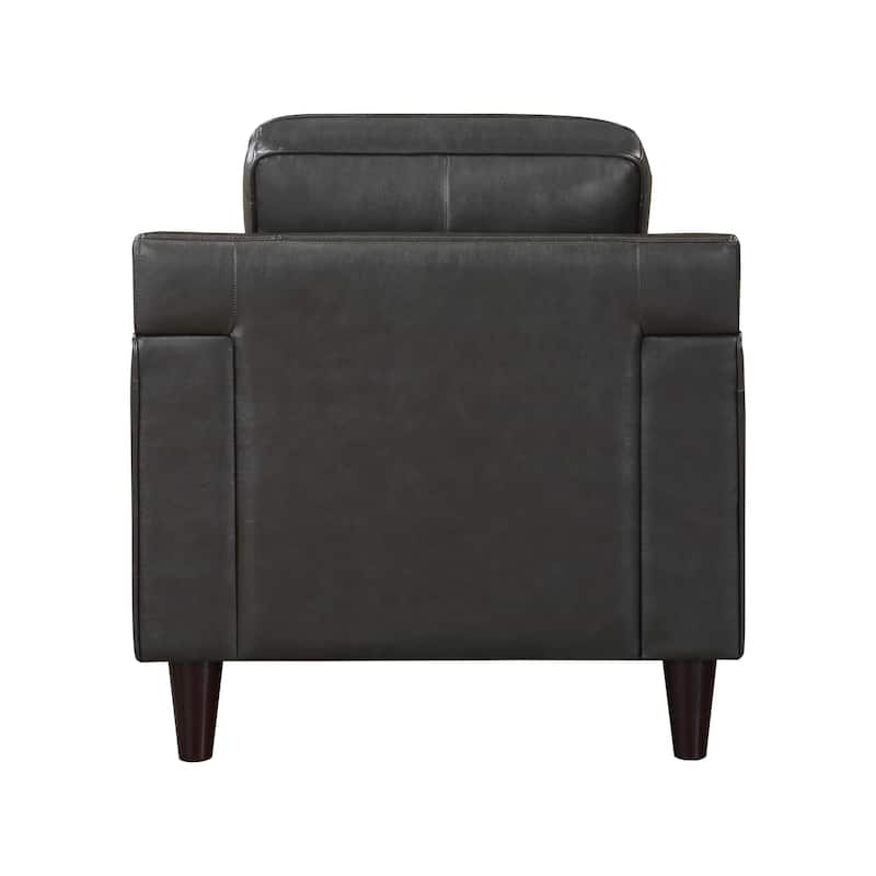 Belen Leather Match Living Room Chair - 34.5" x 38.5" x 36.5"