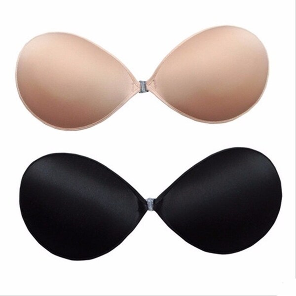 Strapless Backless Invisible Bra Silicone Adhesive Stick On Push Up Drawstring | eBay