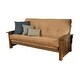 preview thumbnail 20 of 19, Copper Grove Cayenne Rustic Walnut Futon with Suede Mattress