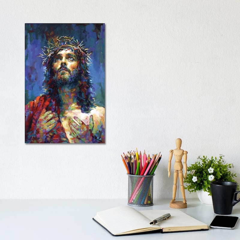 iCanvas "Jesus Christ" by Leon Devenice Canvas Print - 12x8x0.75