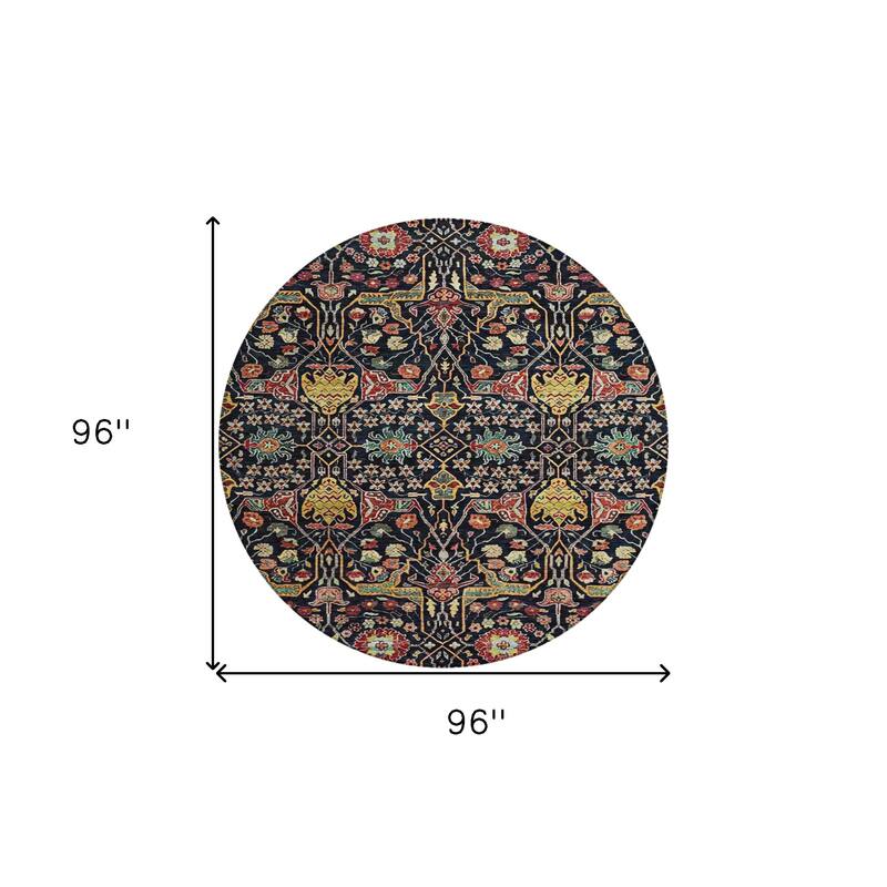HomeRoots Floral Transitional Rectangle Outdoor Rug