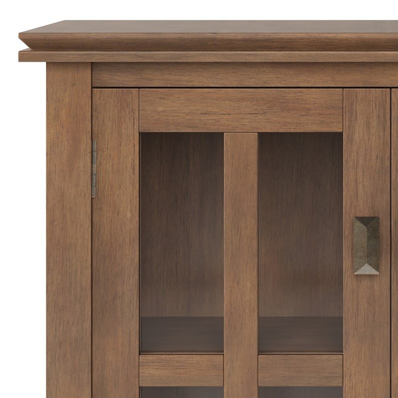 WYNDENHALL Stratford SOLID WOOD 30 inch Wide Low Storage Cabinet - 30"w x 14"d x 31" h