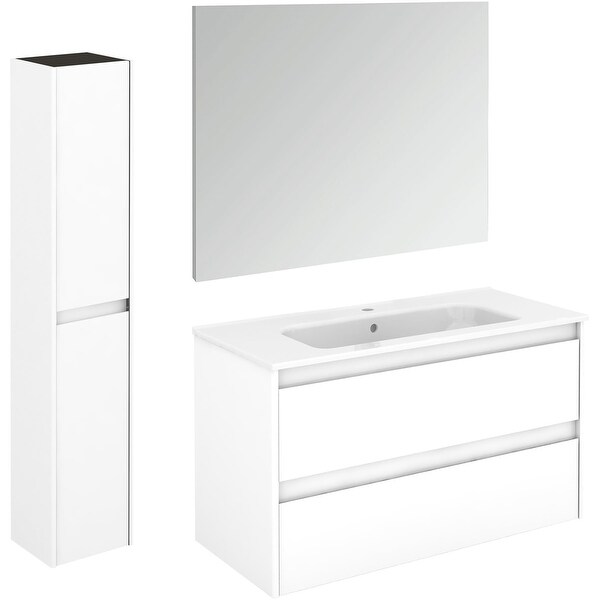 Ws Bath Collections Ambra 100 Pack 2 40 Single Vanity Set With Engineered