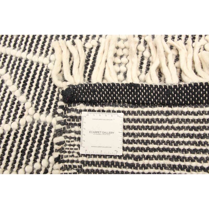 ECARPETGALLERY Braid weave Sienna Cream Wool Rug - 4'11 x 7'1