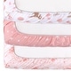 preview thumbnail 5 of 3, The Peanutshell Woodland Floral Mini Crib, Playard Sheet 3 Pack Set