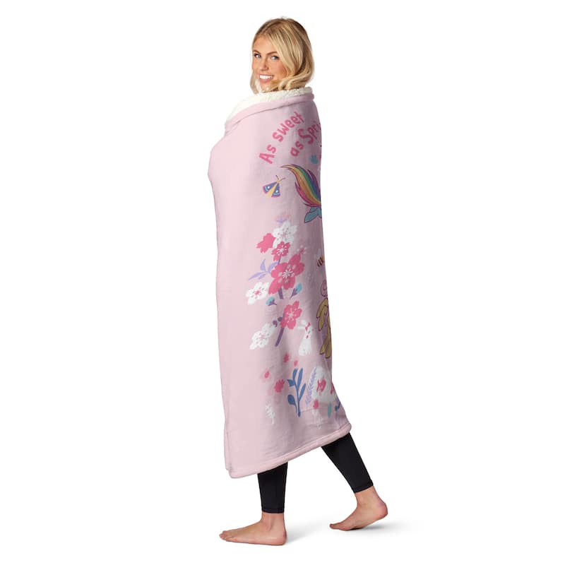 Hasbro My Little Pony Silk Touch Sherpa Throw Blanket
