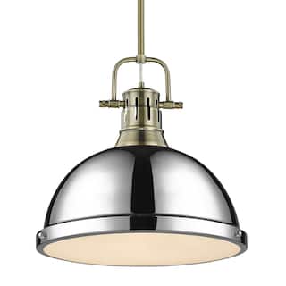 Duncan 1-light Hanging Dome Pendant with Rod