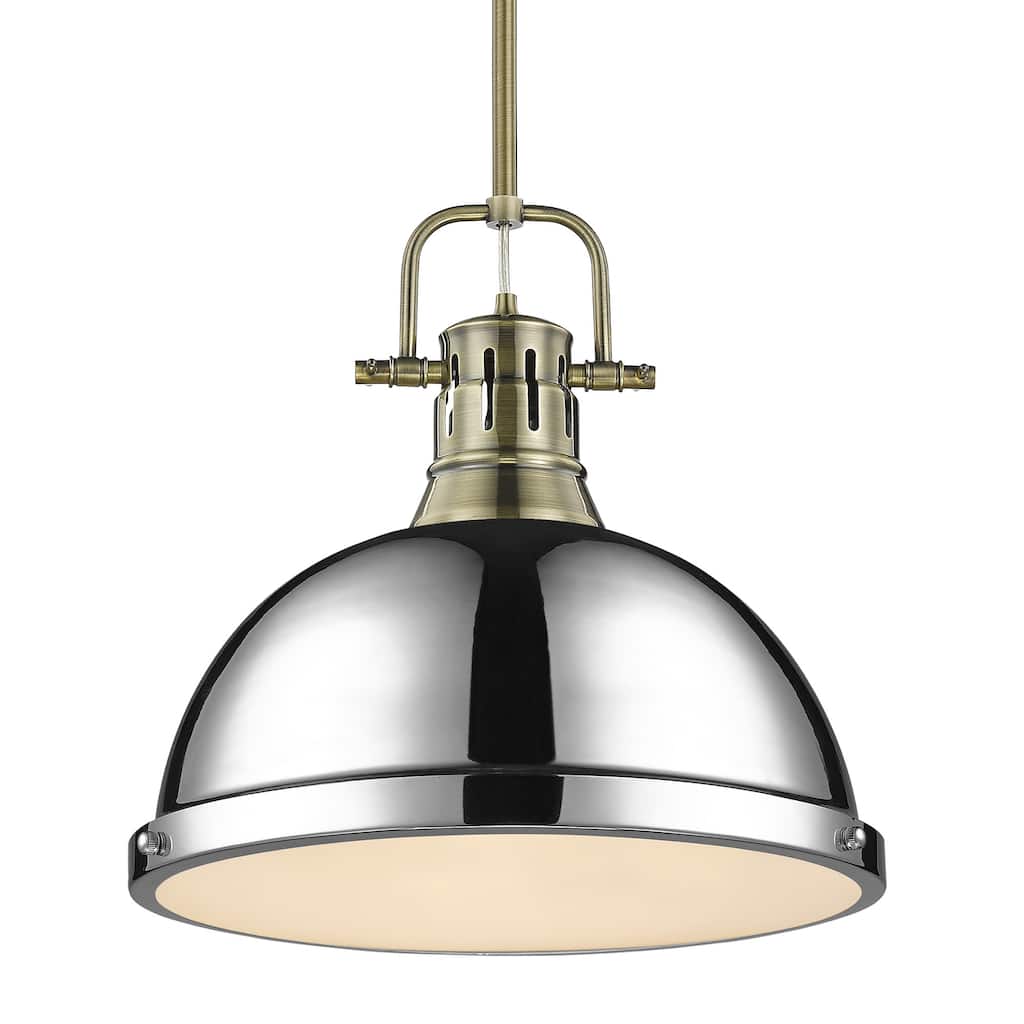 Duncan 1-light Hanging Dome Pendant with Rod