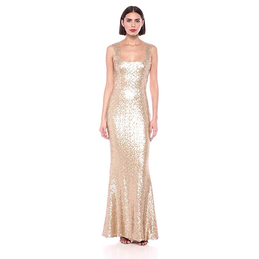 dress the population raven sequin gown