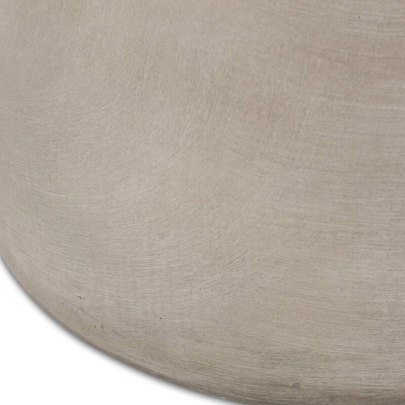 Outdoor LightWeight Concrete Side table,Light Gray