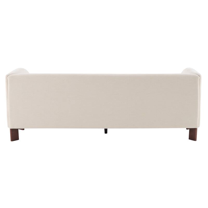 Christopher Knight Home Aurelian Birch Upholstered Tuxedo Sofa with Solid Wood Legs
