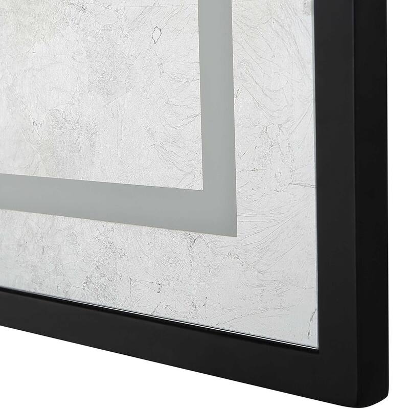 HomeRoots 32" Silver Wood Framed Accent Mirror - 47.2' X '31.5' X '0.9